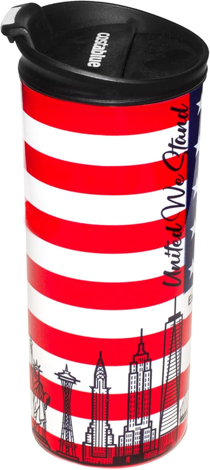 Travel Coffee Mug - 16 Oz. Stainless Steel Insulated Coffee Mug, Leak Proof Tumbler w/Dishwasher Safe Lid, Double Wall Travel Coffee Cup, Reusable Insulated Tumbler for Hot & Cold Beverages…