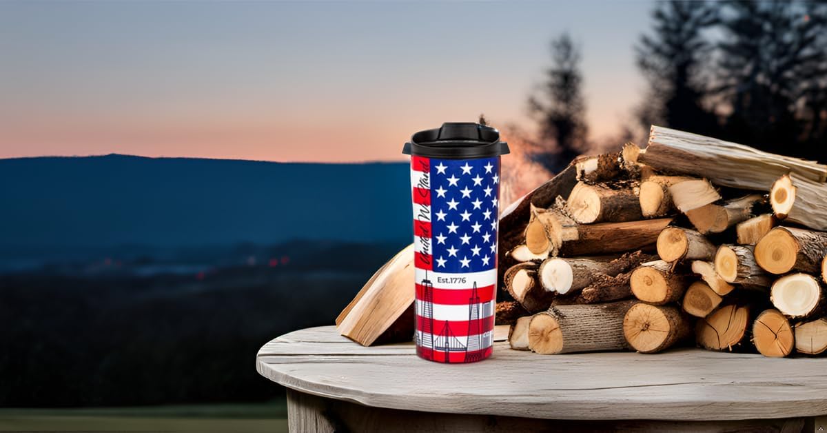 Travel Coffee Mug - 16 Oz. Stainless Steel Insulated Coffee Mug, Leak Proof Tumbler w/Dishwasher Safe Lid, Double Wall Travel Coffee Cup, Reusable Insulated Tumbler for Hot & Cold Beverages…