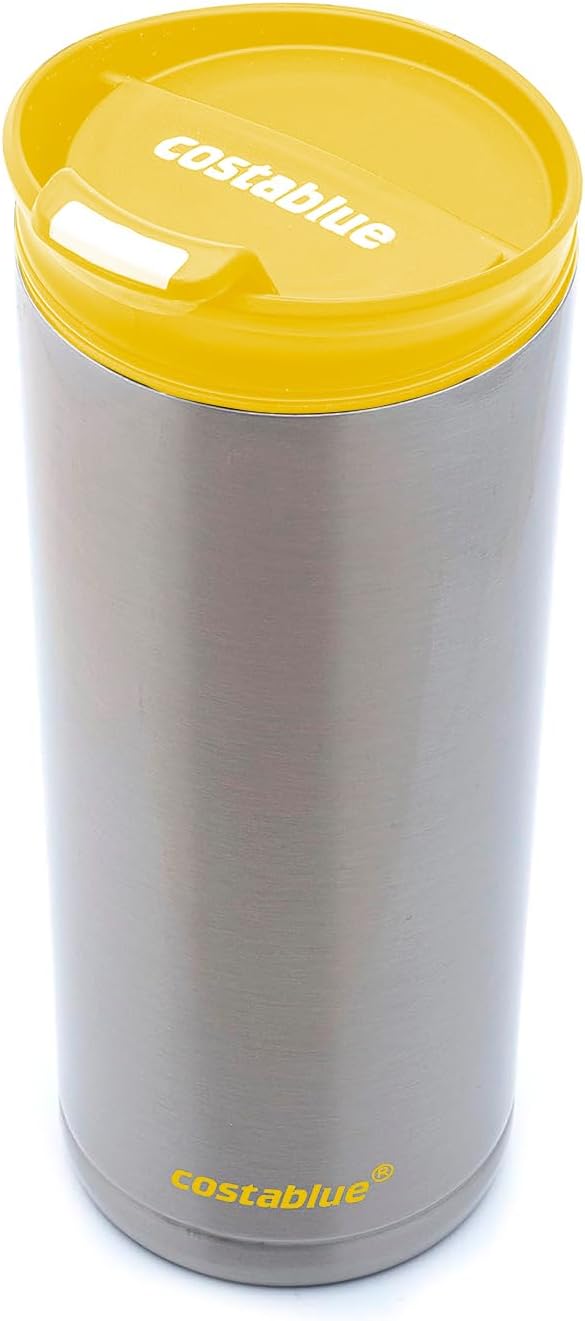 Travel Coffee Mug - 16 Oz. Stainless Steel Insulated Coffee Mug, Leak Proof Tumbler w/Dishwasher Safe Lid, Double Wall Travel Coffee Cup, Reusable Insulated Tumbler for Hot & Cold Beverages…