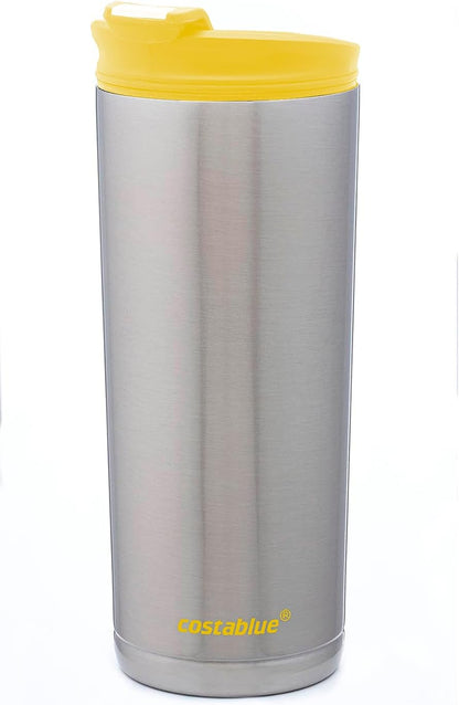 Travel Coffee Mug - 16 Oz. Stainless Steel Insulated Coffee Mug, Leak Proof Tumbler w/Dishwasher Safe Lid, Double Wall Travel Coffee Cup, Reusable Insulated Tumbler for Hot & Cold Beverages…