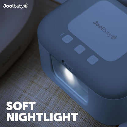 TinyBums Baby Wipe Warmer & Dispenser with LED Changing Light & On/Off Switch (Gray)