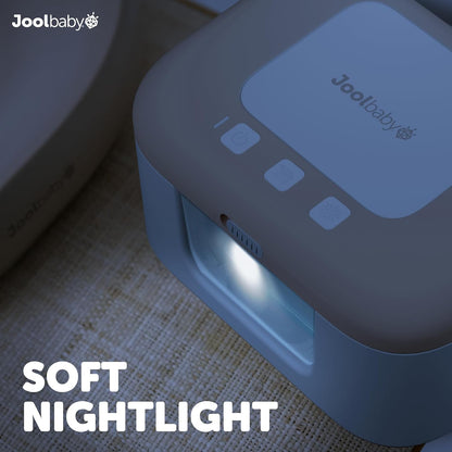 TinyBums Baby Wipe Warmer & Dispenser with LED Changing Light & On/Off Switch (Gray)