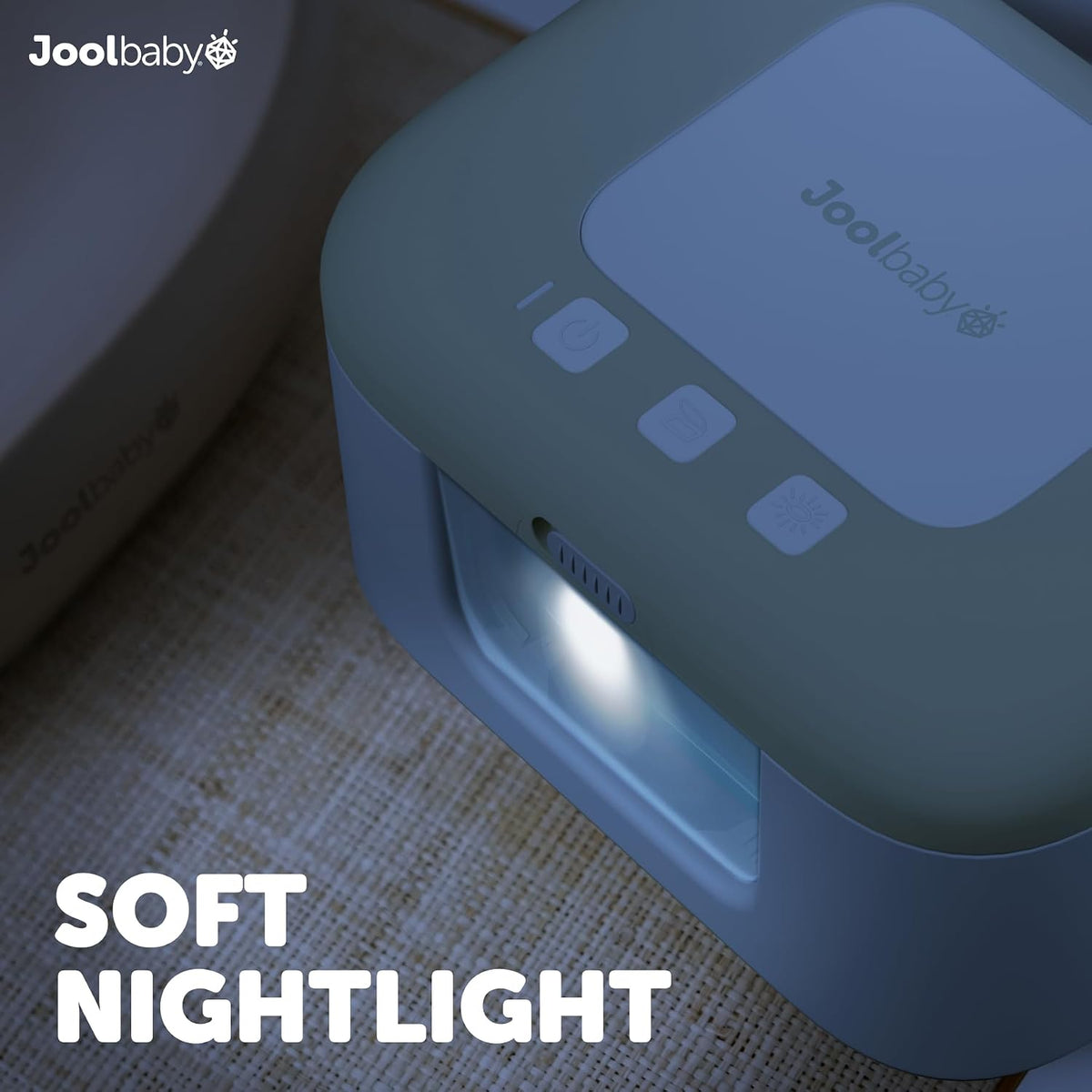 TinyBums Baby Wipe Warmer & Dispenser with LED Changing Light & On/Off Switch (Gray)