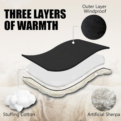 Waterproof Thickened Universal Stroller Blanket - Baby/Toddler Stroller Footmuff, Sleeping Bag & Bunting, Cold-Weather Winter Cover（Dark Grey）