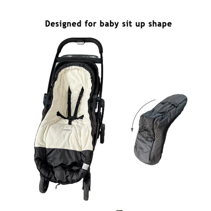 Cozy Toe Stroller Bunting Bag,Soft Coral Fleece Lining,Weather Proof Universal Footmuff Adaptable for Strollers Joggers Pushchair