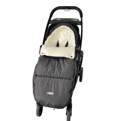 Cozy Toe Stroller Bunting Bag,Soft Coral Fleece Lining,Weather Proof Universal Footmuff Adaptable for Strollers Joggers Pushchair