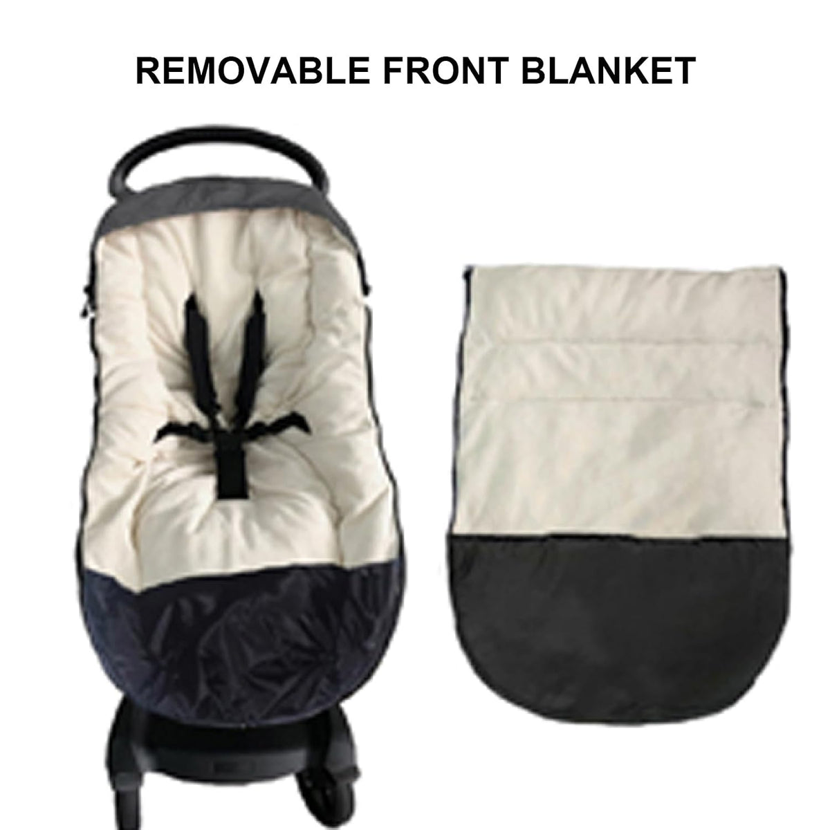 Cozy Toe Stroller Bunting Bag,Soft Coral Fleece Lining,Weather Proof Universal Footmuff Adaptable for Strollers Joggers Pushchair