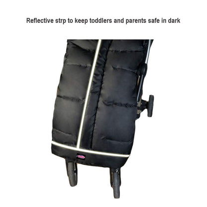 Cozy Toe Stroller Bunting Bag,Soft Coral Fleece Lining,Weather Proof Universal Footmuff Adaptable for Strollers Joggers Pushchair