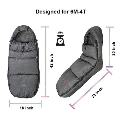 Cozy Toe Stroller Bunting Bag,Soft Coral Fleece Lining,Weather Proof Universal Footmuff Adaptable for Strollers Joggers Pushchair