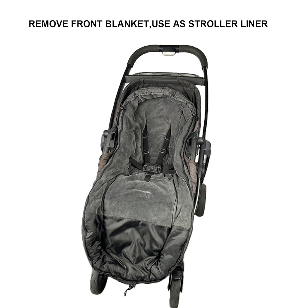Cozy Toe Stroller Bunting Bag,Soft Coral Fleece Lining,Weather Proof Universal Footmuff Adaptable for Strollers Joggers Pushchair