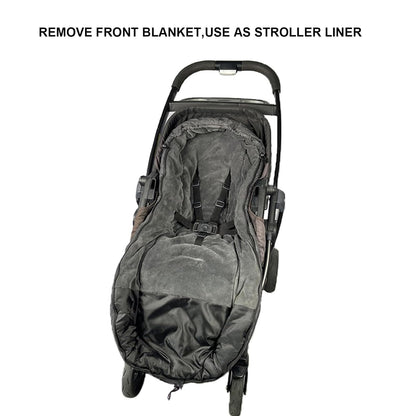Cozy Toe Stroller Bunting Bag,Soft Coral Fleece Lining,Weather Proof Universal Footmuff Adaptable for Strollers Joggers Pushchair