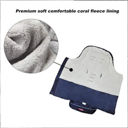 Cozy Toe Stroller Bunting Bag,Soft Coral Fleece Lining,Weather Proof Universal Footmuff Adaptable for Strollers Joggers Pushchair