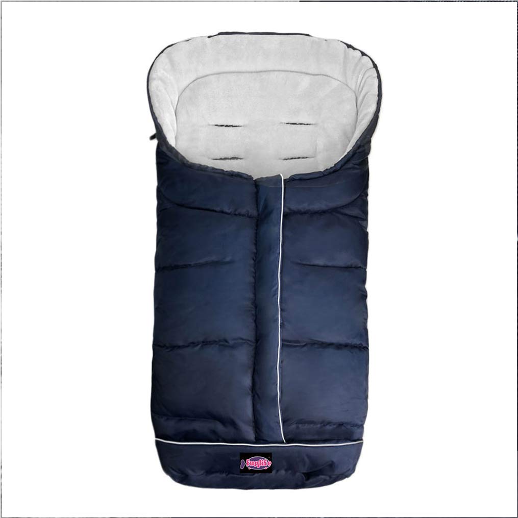 Cozy Toe Stroller Bunting Bag,Soft Coral Fleece Lining,Weather Proof Universal Footmuff Adaptable for Strollers Joggers Pushchair