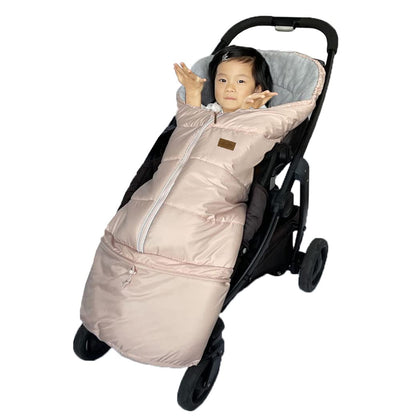 Cozy Toe Stroller Bunting Bag,Soft Coral Fleece Lining,Weather Proof Universal Footmuff Adaptable for Strollers Joggers Pushchair