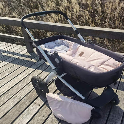 Cozy Toe Stroller Bunting Bag,Soft Coral Fleece Lining,Weather Proof Universal Footmuff Adaptable for Strollers Joggers Pushchair