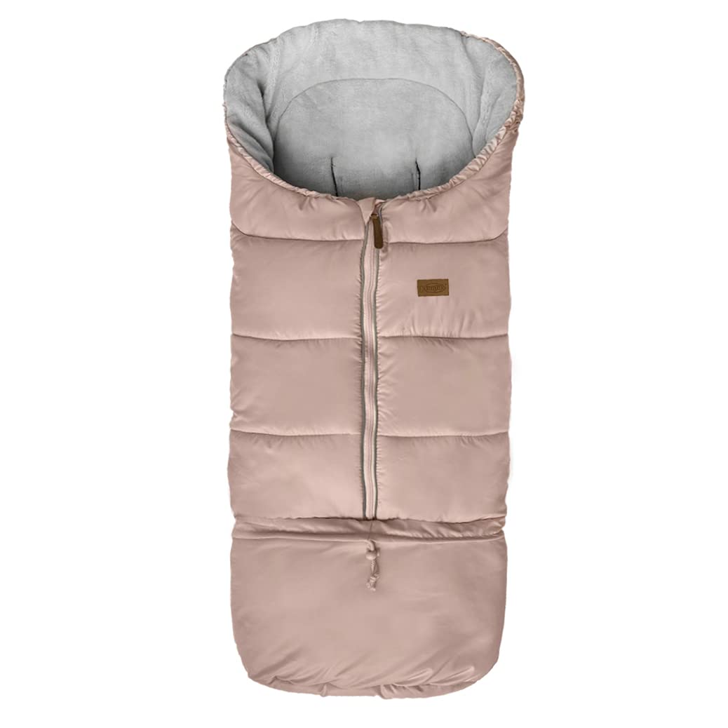 Cozy Toe Stroller Bunting Bag,Soft Coral Fleece Lining,Weather Proof Universal Footmuff Adaptable for Strollers Joggers Pushchair