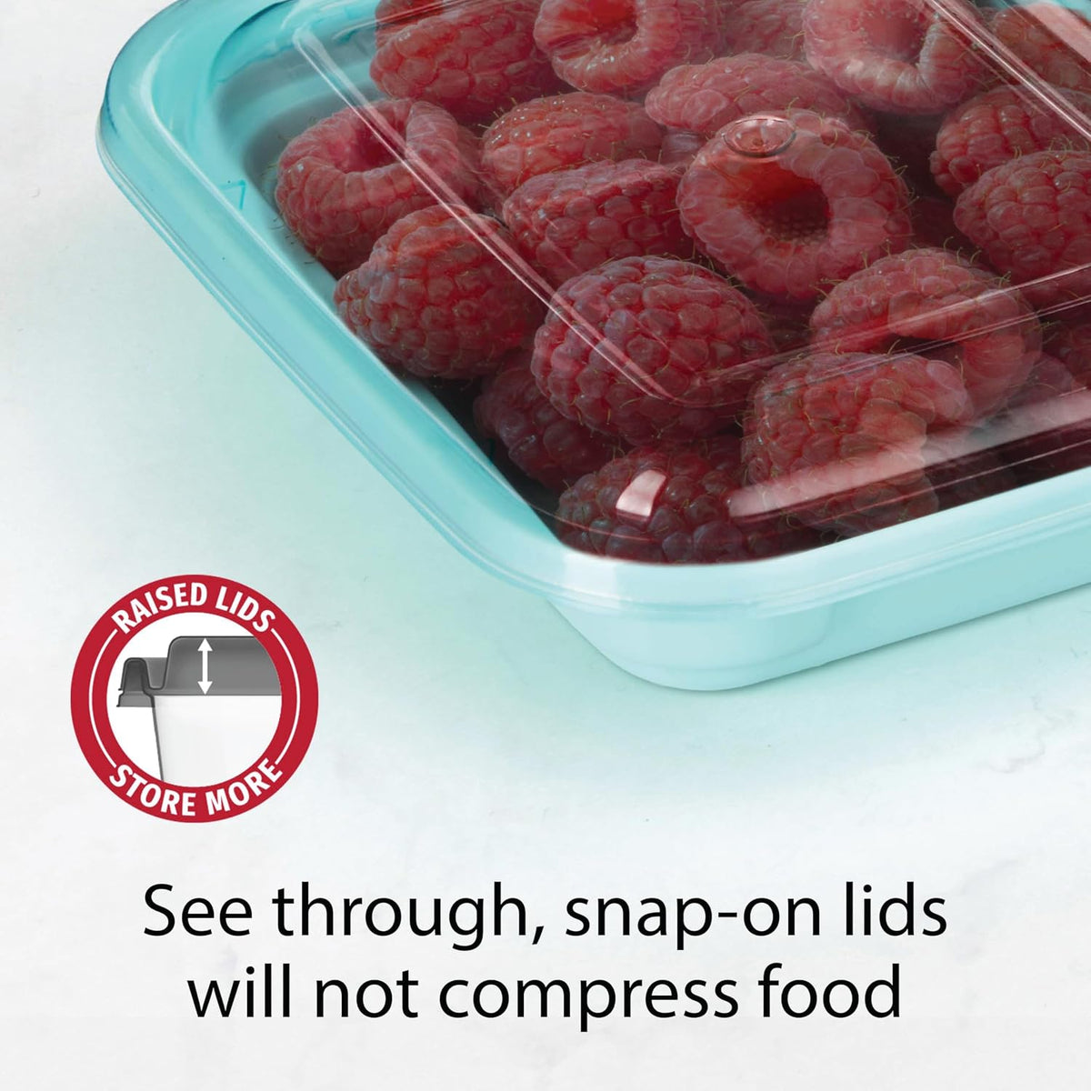 2-Compartment Food Storage Container Set with Snap-Shut Lids, Reusable Divided Snack Containers with Lids, Set of 10, Blue