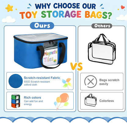 Magnetic Tiles Storage Bag Fit for Magnetic Tiles, LEGO, Toy