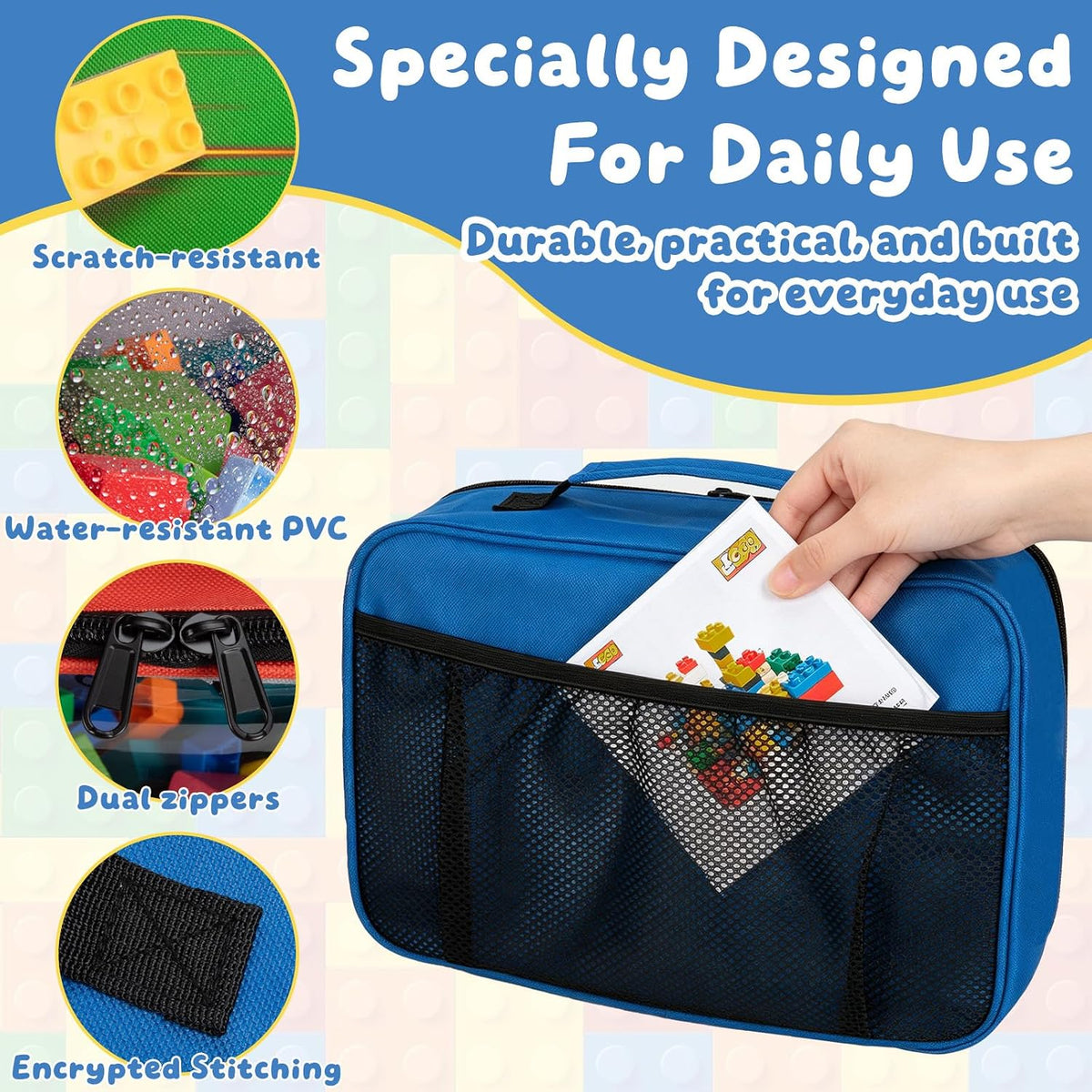 Magnetic Tiles Storage Bag Fit for Magnetic Tiles, LEGO, Toy