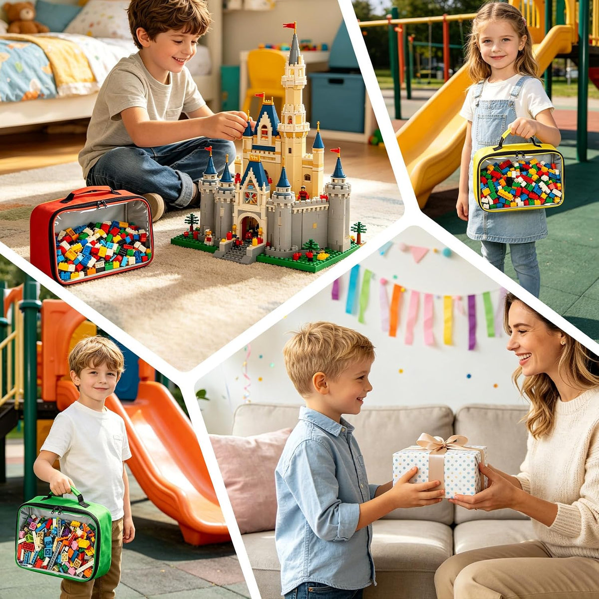 Magnetic Tiles Storage Bag Fit for Magnetic Tiles, LEGO, Toy