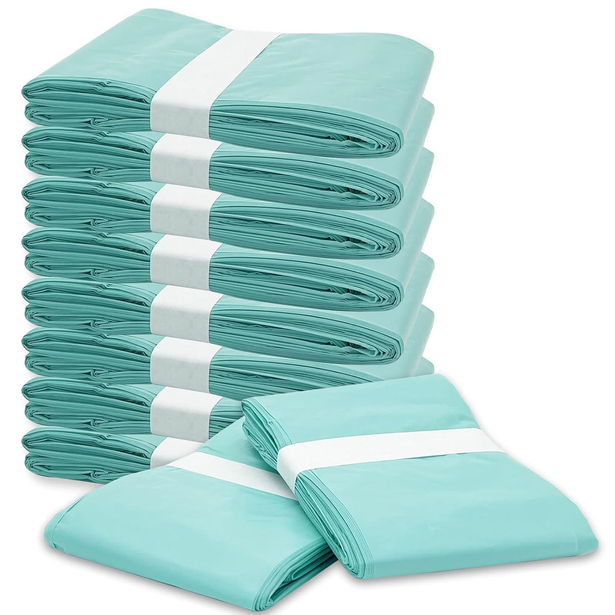 Diaper Pail Liner Refills Bags Compatible with Janibell Akord 330 Series Adult Diaper System, Green, Lightly Scented, 8 Count