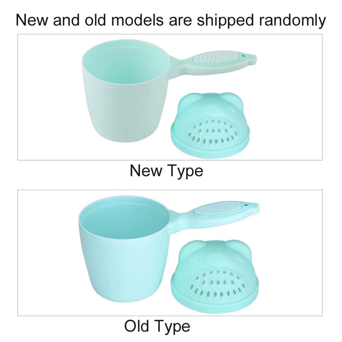Baby Bath Shampoo Rinse Cup, Cute Shower Sprinkler Wash Hair Bathing Flusher Water Scoop for Eyes and Ears (Roseate)