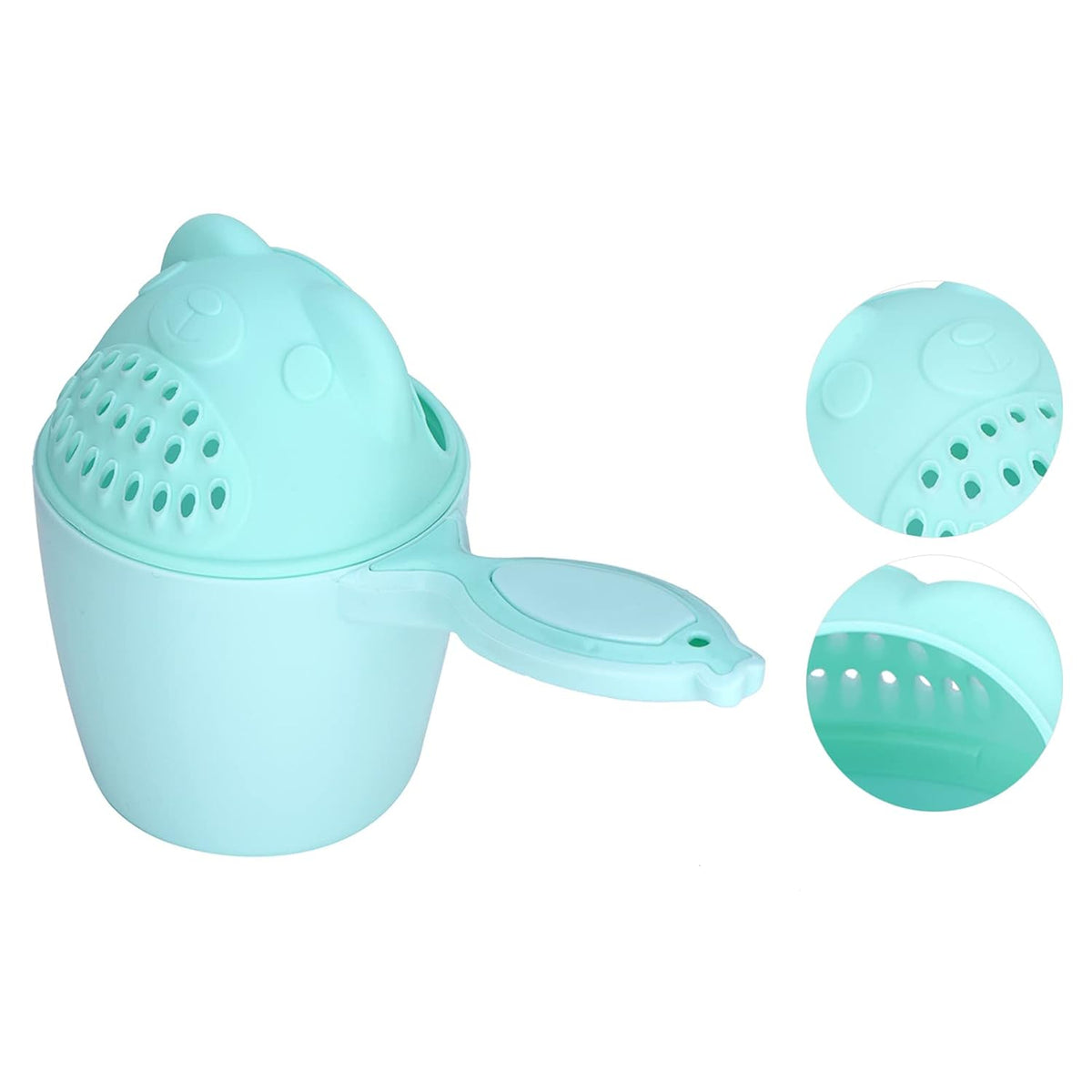 Baby Bath Shampoo Rinse Cup, Cute Shower Sprinkler Wash Hair Bathing Flusher Water Scoop for Eyes and Ears (Roseate)