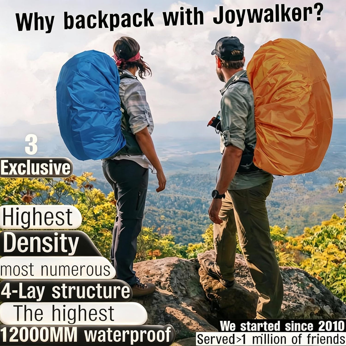12000mm Waterproof Backpack Rain Cover for Hiking Camping Travel