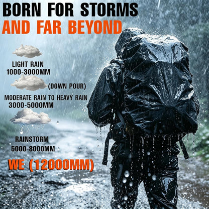 12000mm Waterproof Backpack Rain Cover for Hiking Camping Travel