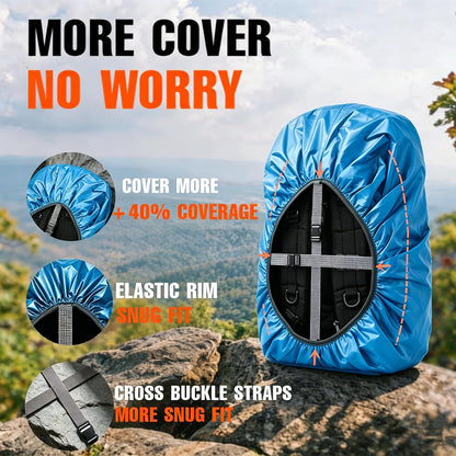 12000mm Waterproof Backpack Rain Cover for Hiking Camping Travel