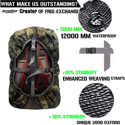 12000mm Waterproof Backpack Rain Cover for Hiking Camping Travel