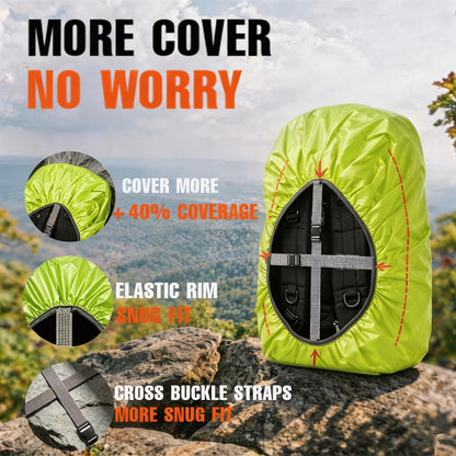 12000mm Waterproof Backpack Rain Cover for Hiking Camping Travel