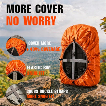 12000mm Waterproof Backpack Rain Cover for Hiking Camping Travel