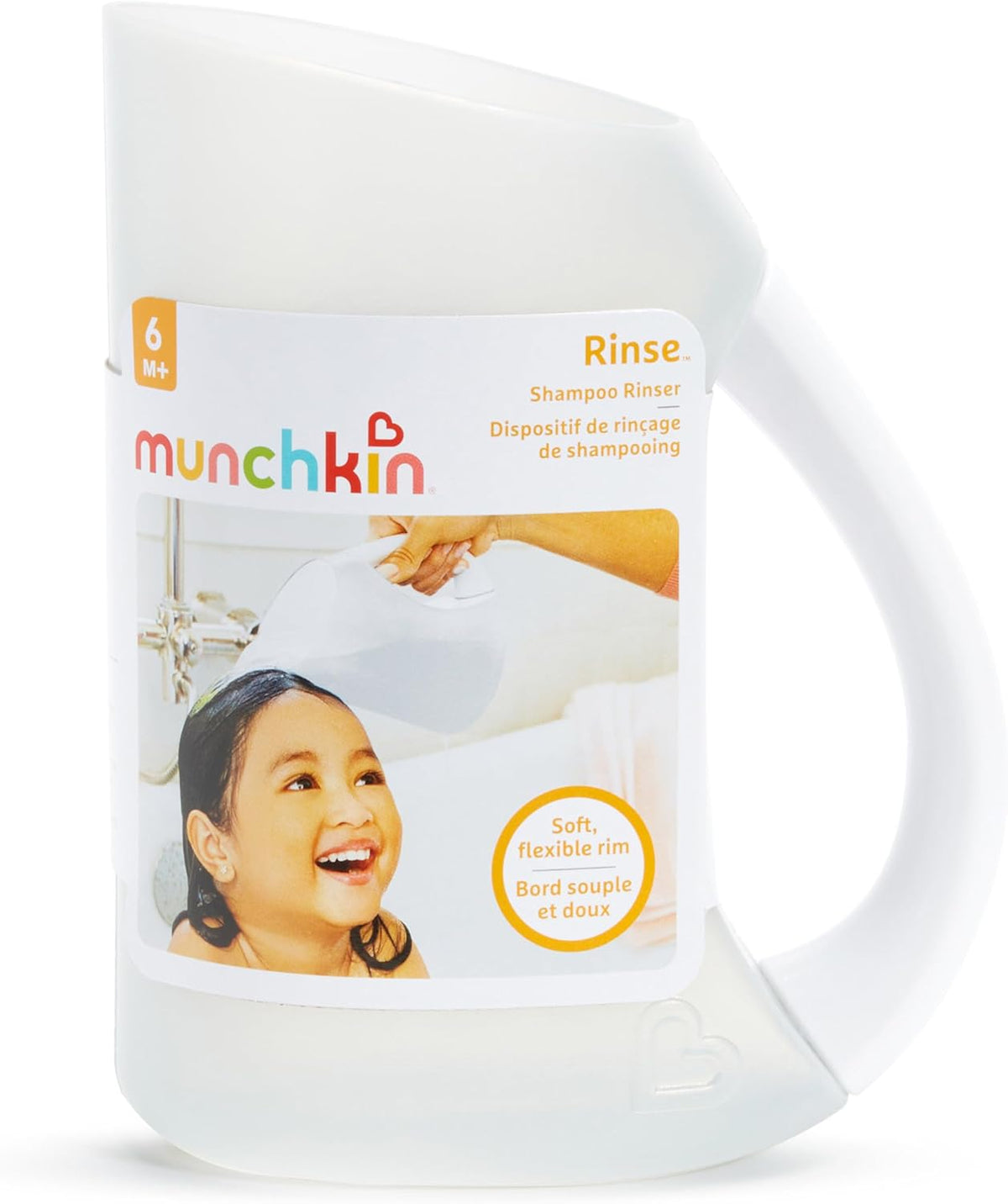 ® Rinse™ Shampoo Bath Rinser Cup, Ultra Soft and Flexible Rim, Babies, Toddlers and Kids, Grey