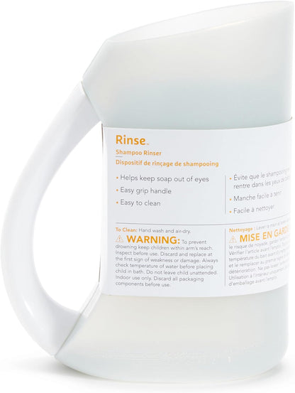 ® Rinse™ Shampoo Bath Rinser Cup, Ultra Soft and Flexible Rim, Babies, Toddlers and Kids, Grey