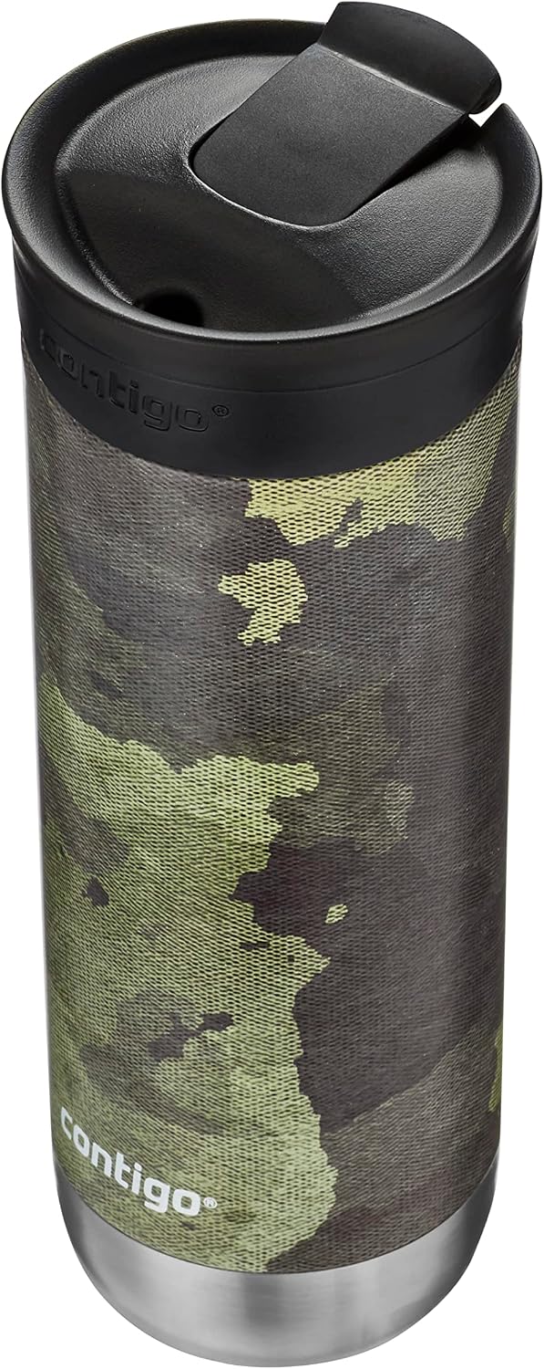 HuronTravel Mug Screw Cap Stainless Steel Drinking Cup