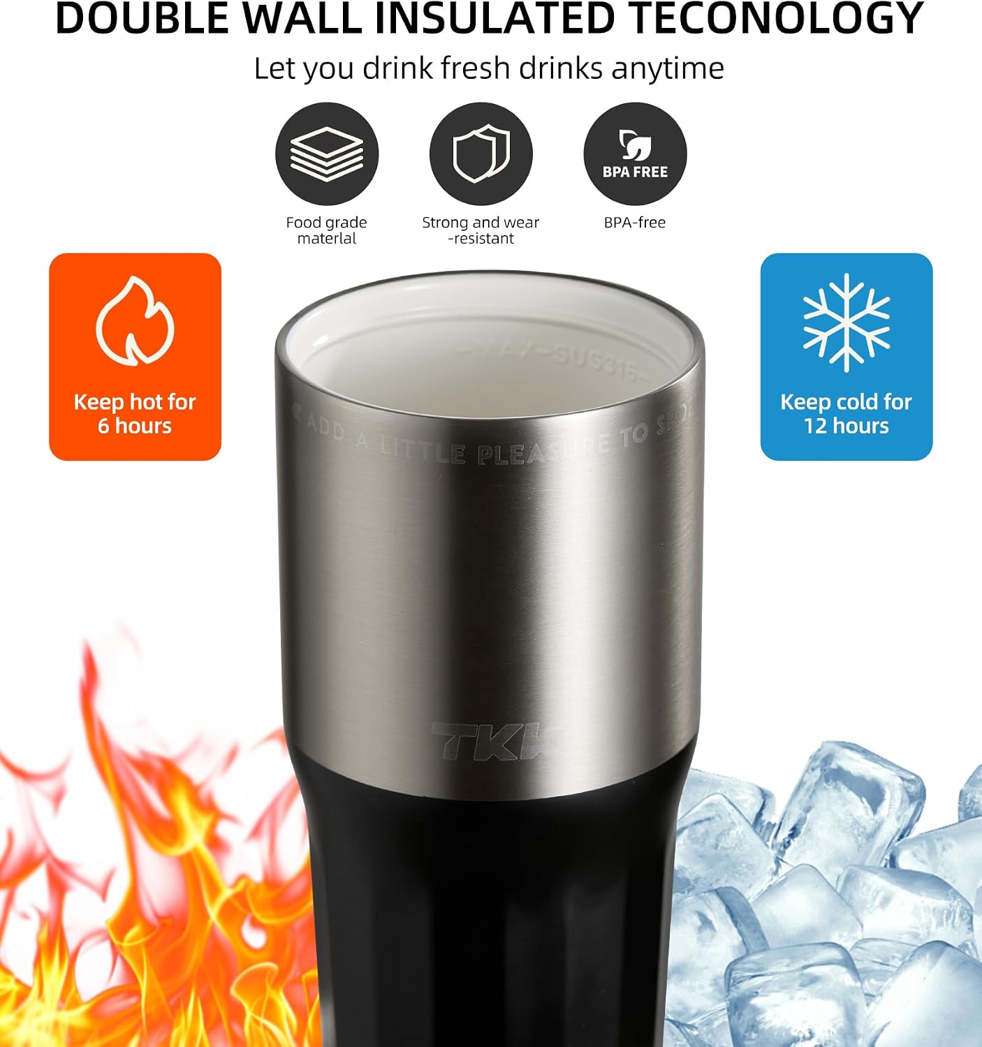 24 oz Ceramic Coated Tumbler with Straw Lid, 18/10 Stainless Steel Vacuum Tumblers, Leakproof Double Walled Car Cup with Handle & Tea Infuser& Dishwasher Safe, for Hot & Cold Drinks,Alpine Green