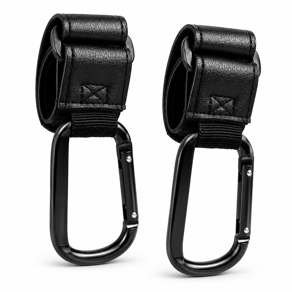 2-Pack Stroller Secure Hooks for Bags, Gray