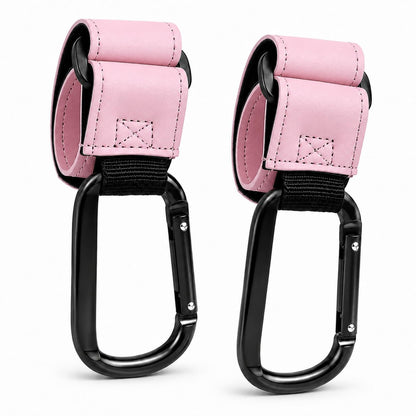 2-Pack Stroller Secure Hooks for Bags, Gray