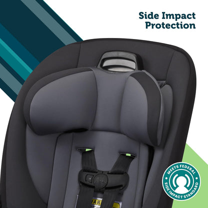 Ellaris 3-in-1 Convertible Car Seat, Slim Fit Design, Rear & Forward-Facing, 5-Position Headrest, Travel-Friendly with Machine-Washable Seat Pad, Smokey Haze
