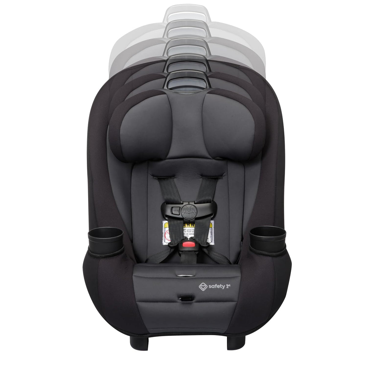 Ellaris 3-in-1 Convertible Car Seat, Slim Fit Design, Rear & Forward-Facing, 5-Position Headrest, Travel-Friendly with Machine-Washable Seat Pad, Smokey Haze