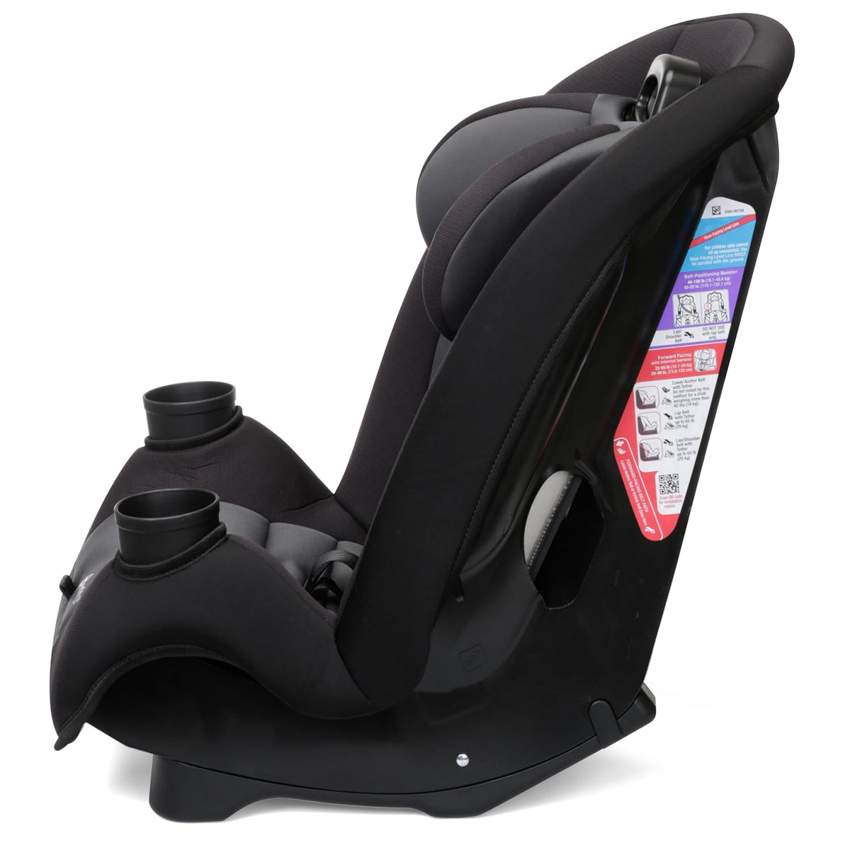Ellaris 3-in-1 Convertible Car Seat, Slim Fit Design, Rear & Forward-Facing, 5-Position Headrest, Travel-Friendly with Machine-Washable Seat Pad, Smokey Haze