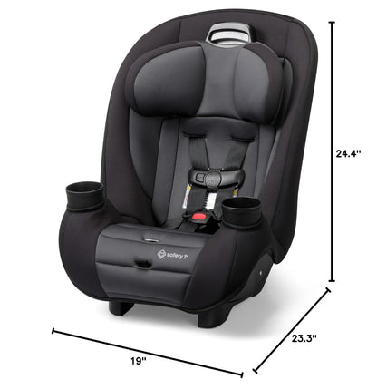 Ellaris 3-in-1 Convertible Car Seat, Slim Fit Design, Rear & Forward-Facing, 5-Position Headrest, Travel-Friendly with Machine-Washable Seat Pad, Smokey Haze