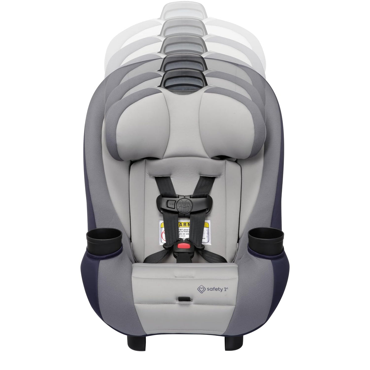 Ellaris 3-in-1 Convertible Car Seat, Slim Fit Design, Rear & Forward-Facing, 5-Position Headrest, Travel-Friendly with Machine-Washable Seat Pad, Smokey Haze
