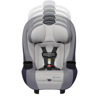 Ellaris 3-in-1 Convertible Car Seat, Slim Fit Design, Rear & Forward-Facing, 5-Position Headrest, Travel-Friendly with Machine-Washable Seat Pad, Smokey Haze