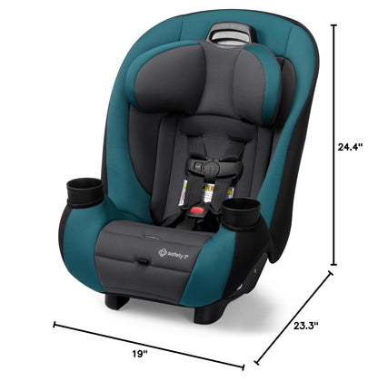 Ellaris 3-in-1 Convertible Car Seat, Slim Fit Design, Rear & Forward-Facing, 5-Position Headrest, Travel-Friendly with Machine-Washable Seat Pad, Smokey Haze