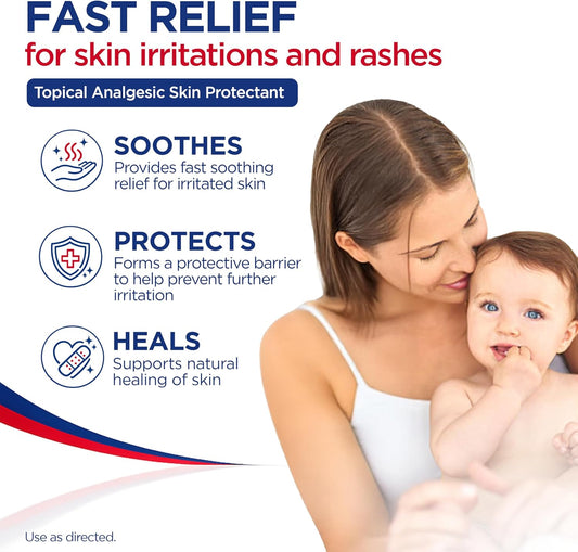 Medicated Ointment 1.75 oz Tube | Fast Soothing Relief of Skin Rashes & Irritations, Skin Protectant with Resorcinol and Petrolatum