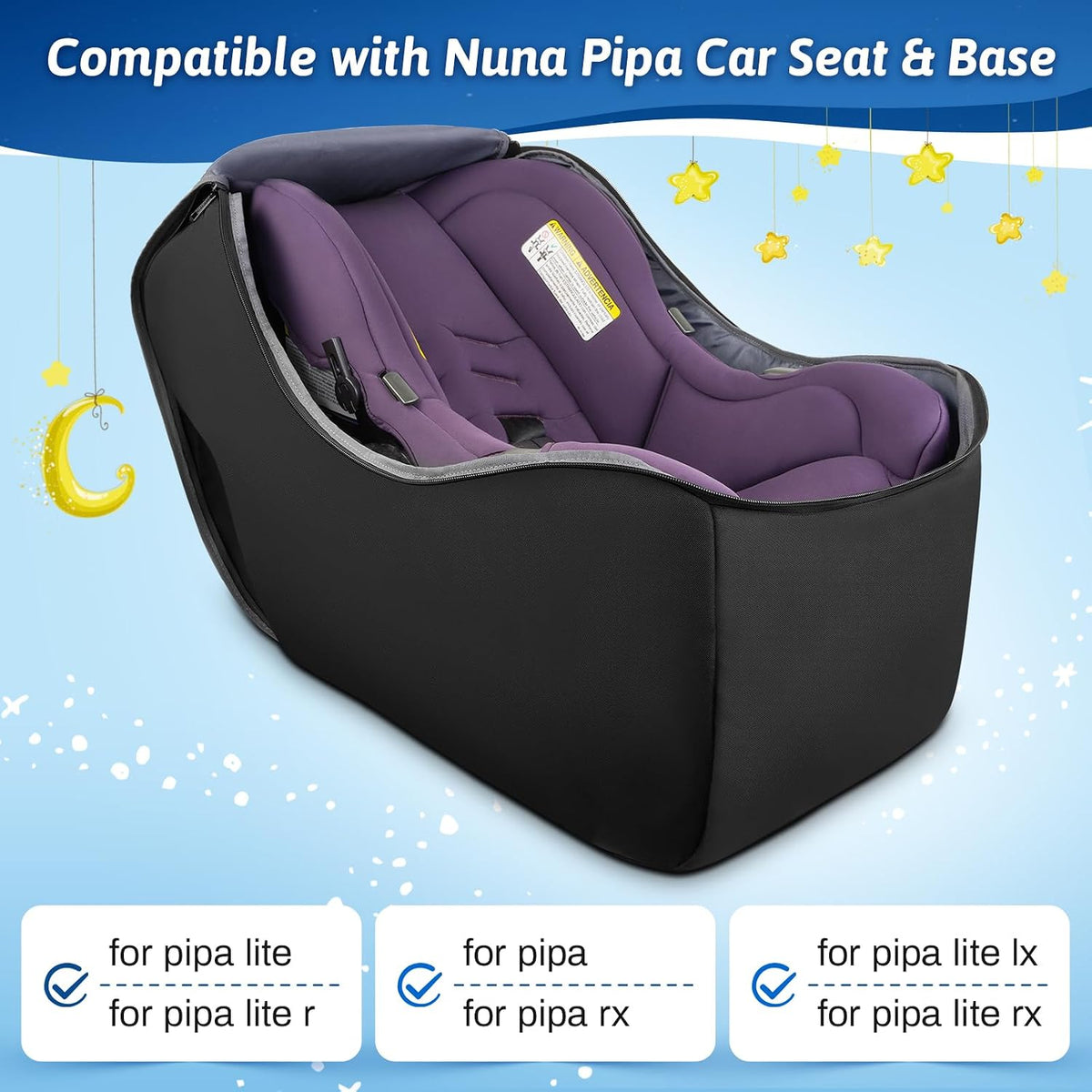 Padded Infant Car Seat Travel Bag Backpack