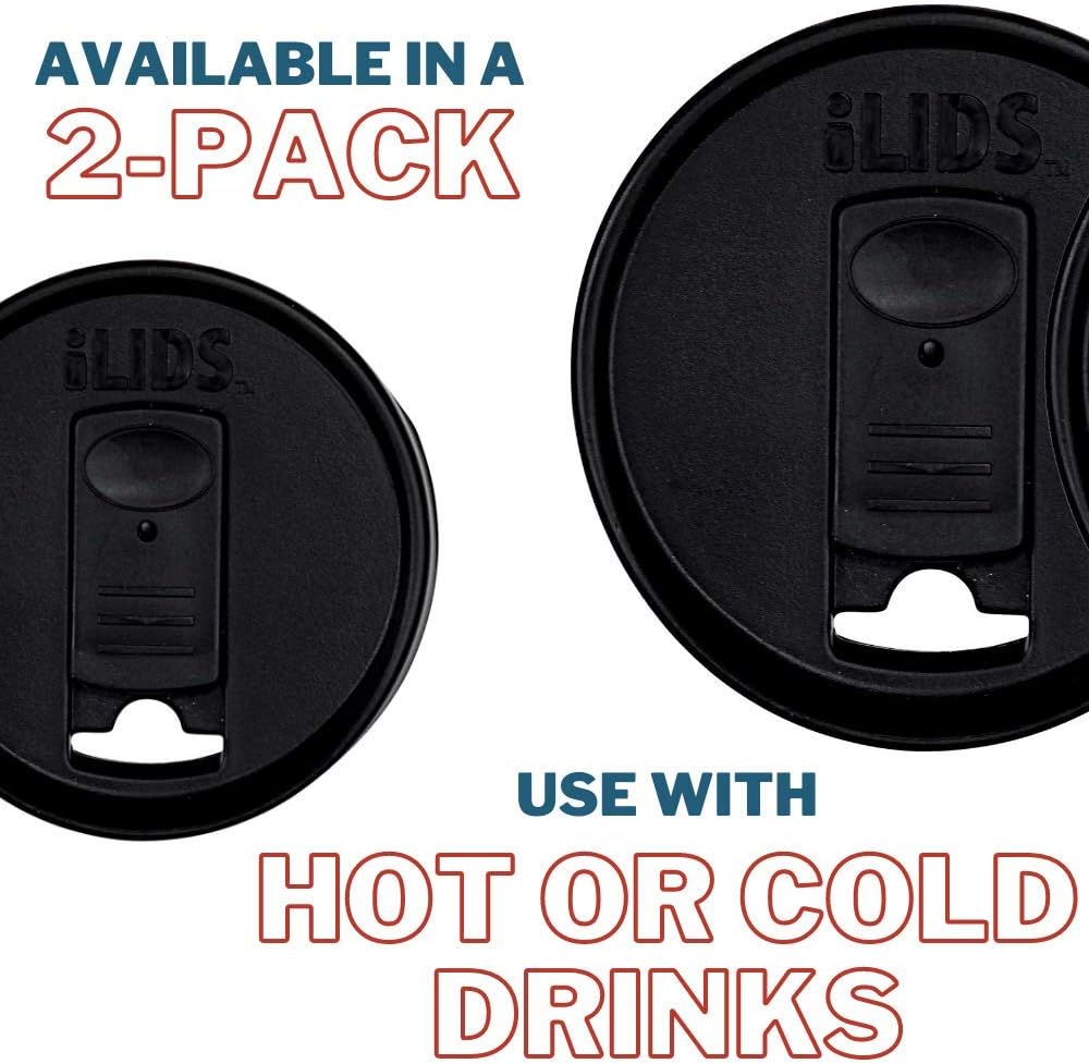 Mason Jar Drink Lid, Regular Mouth, Coral, 2 Pack, BPA-Free USA Made | Fits 2 3/4 in Ball & Kerr openings; spill-resistant for coffee, cold brew & iced tea; reusable, dishwasher-safe
