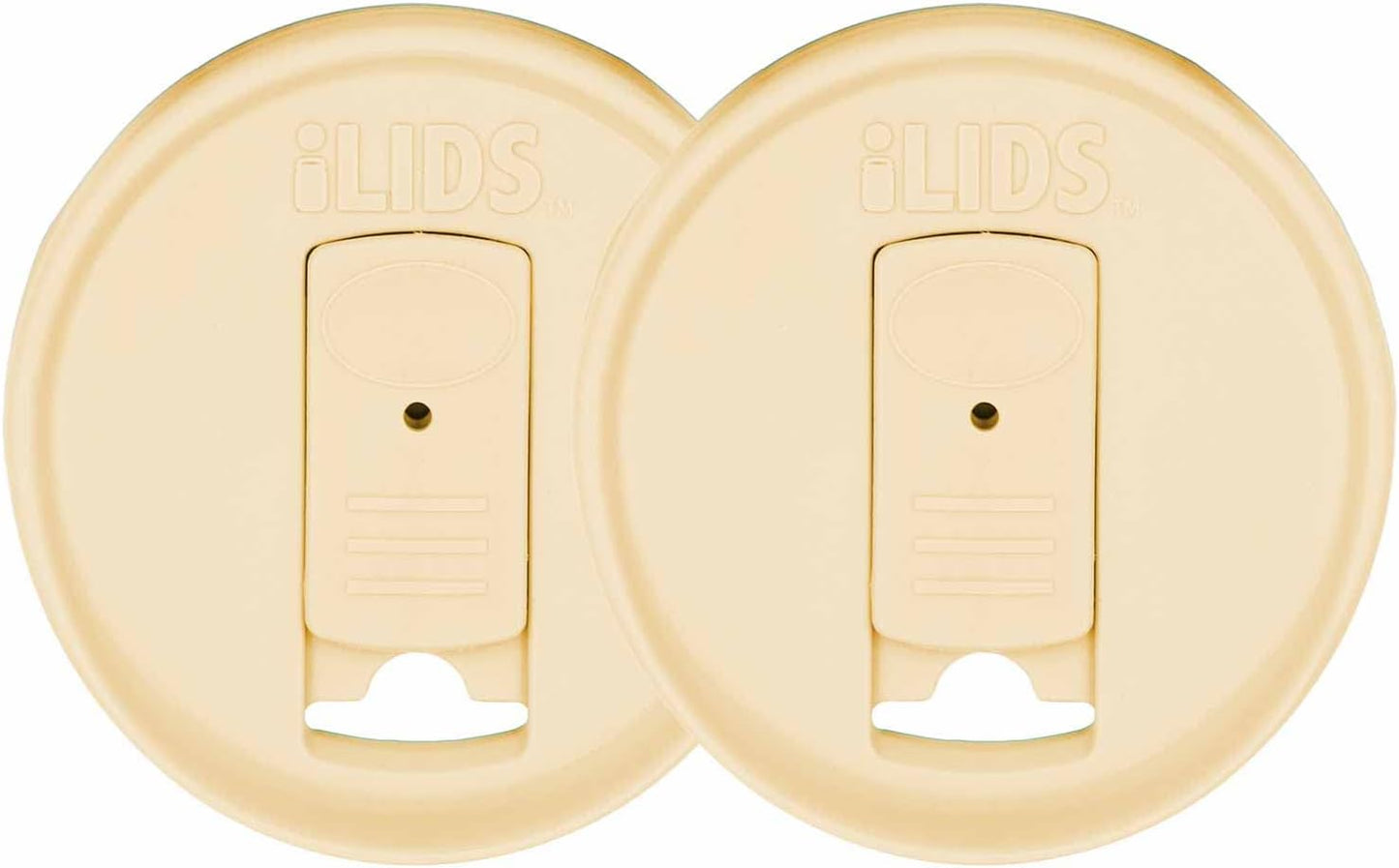 Mason Jar Drink Lid, Regular Mouth, Coral, 2 Pack, BPA-Free USA Made | Fits 2 3/4 in Ball & Kerr openings; spill-resistant for coffee, cold brew & iced tea; reusable, dishwasher-safe